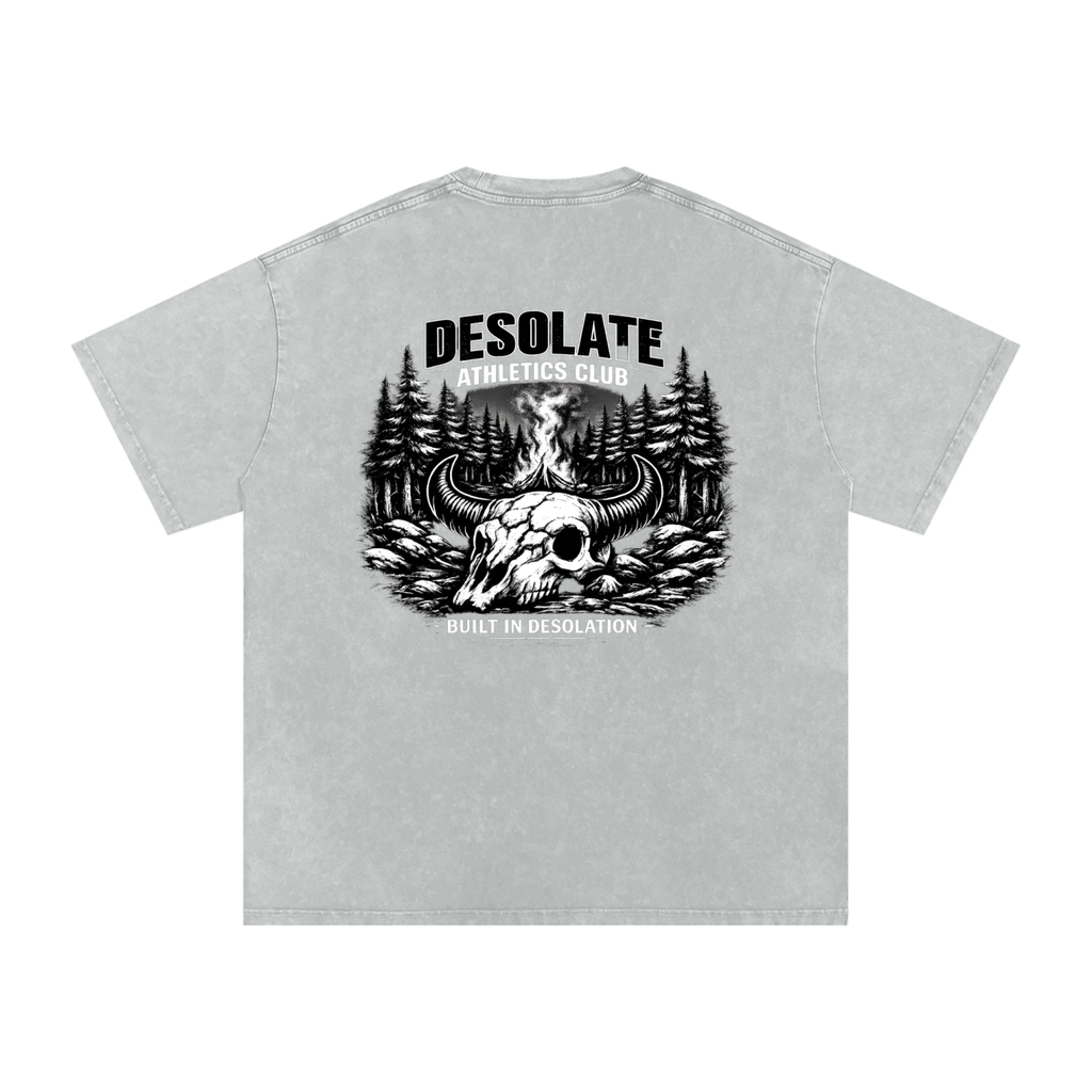 Snow Washed Oversized Cotton T-Shirt