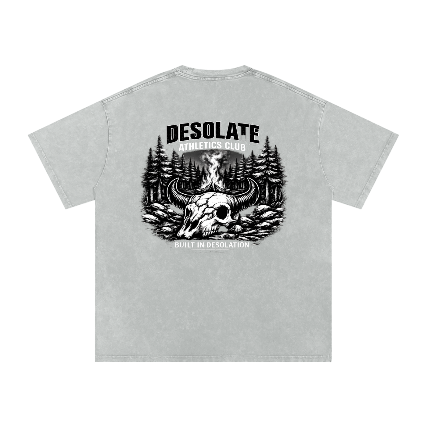Snow Washed Oversized Cotton T-Shirt